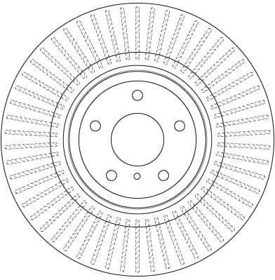Brake Disc TRW SINGLE DF6498S - image 3