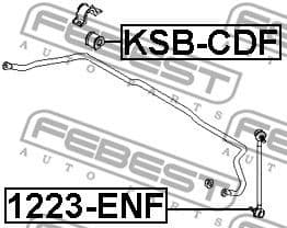 Mounting, stabiliser bar KSB-CDF - image 2