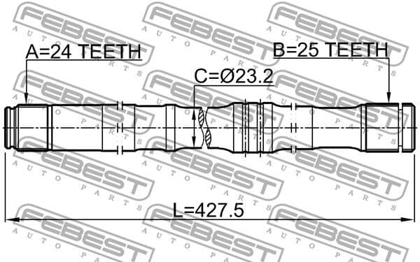 Drive Shaft 0112-ZNR10LH - image 2