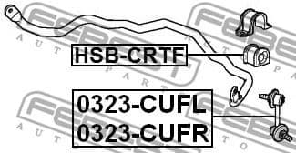Mounting, stabiliser bar HSB-CRTF - image 2