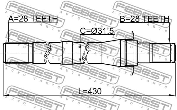 Drive Shaft 1212-CM10AT4WD - image 2