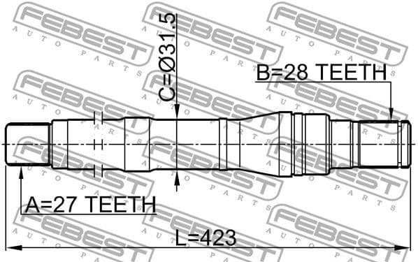 Drive Shaft 1212-SFBM - image 2