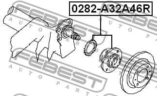 Wheel Hub 0282-A32A46R - image 2