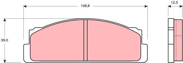 Brake Pad Set, disc brake GDB105 - image 2