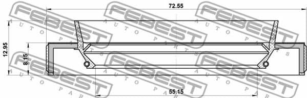 Seal Ring, wheel hub 95HBY-57720813X - image 2