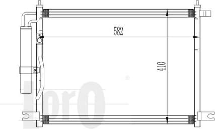 Condenser, air conditioning LORO 011-016-0002 - image 3