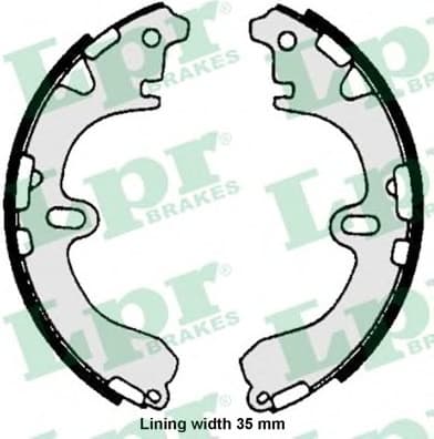Brake shoes 85810