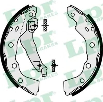 Brake shoes 87740