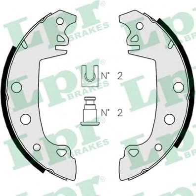 Brake shoes 85890