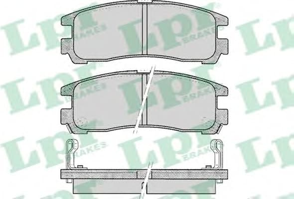 Brake pads rear 5SP043