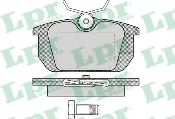 Brake pads rear 5SP101