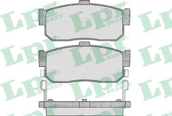 Brake pads rear 5SP602