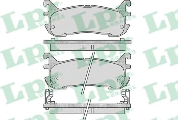 Brake pads rear 5SP1044