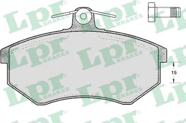 Brake Pad Set, disc brake 5SP299 .