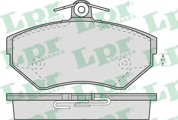 Brake Pad Set, disc brake 5SP719 .