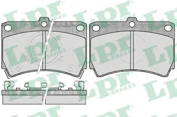 Brake pads front 5SP587