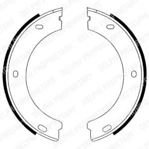 Brake shoes handbrake 86400