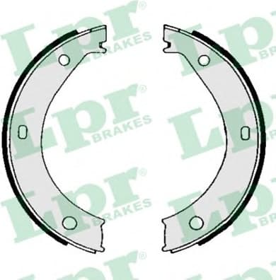 Brake shoes handbrake 84690