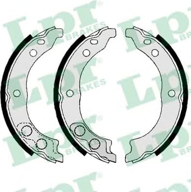 Brake shoes handbrake 88900