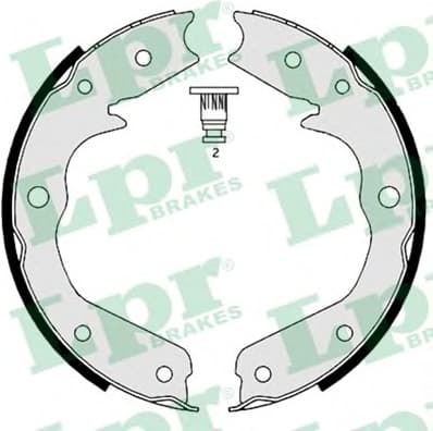 Brake shoes handbrake 88970