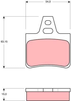 Brake Pad Set, disc brake GDB986 - image 2