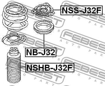 Protective Cap/Bellow, shock absorber NSHB-J32F - image 2
