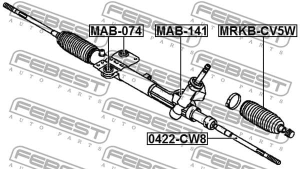 Mounting, steering gear MAB-141 - image 2