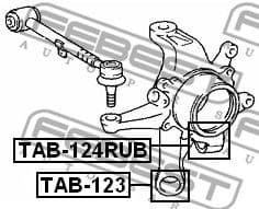 Mounting, control/trailing arm TAB-124RUB - image 2