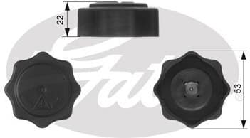 Cap, coolant tank RC229