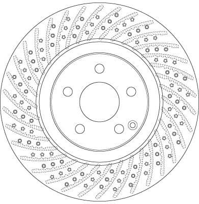 Brake Disc TRW SINGLE DF6433S - image 3