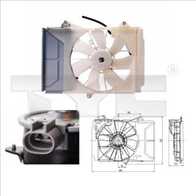 Fan, air conditioning condenser 8360015
