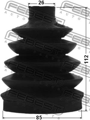 Bellow Kit, drive shaft 0417P-EA3 - image 2