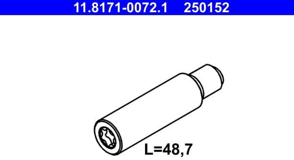 Guide Bolt, brake caliper 11.8171-0072.1