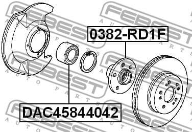 Wheel Bearing DAC45844042 - image 2
