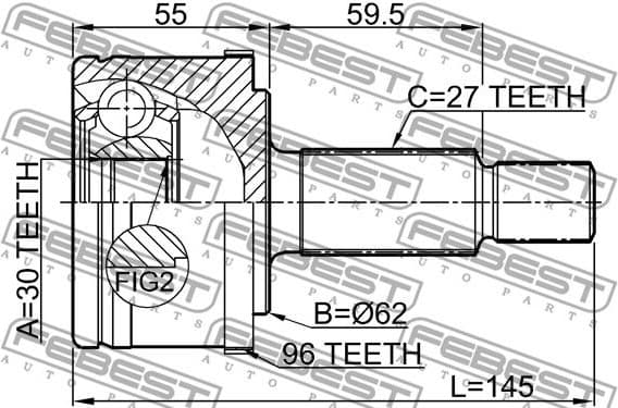 Joint Kit, drive shaft 2010-MAGA96 - image 2