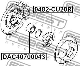 Wheel Bearing DAC40700043 - image 2