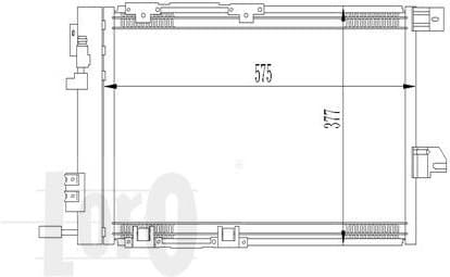 Condenser, air conditioning LORO 037-016-0008 - image 2