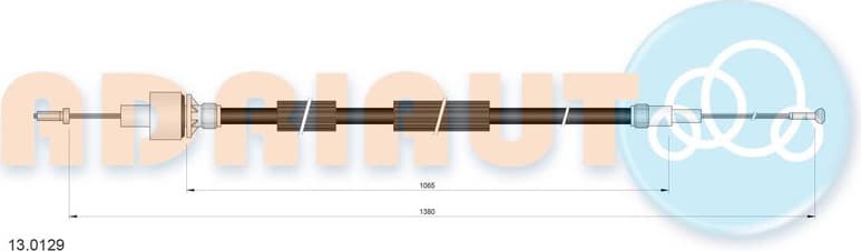 Cable Pull, clutch control 13.0129