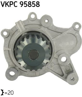 Water Pump, engine cooling VKPC 95858 - image 2