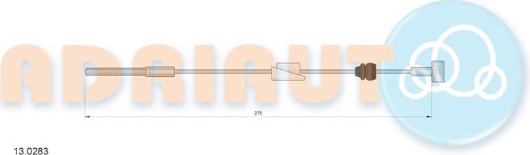 Cable Pull, parking brake 13.0283