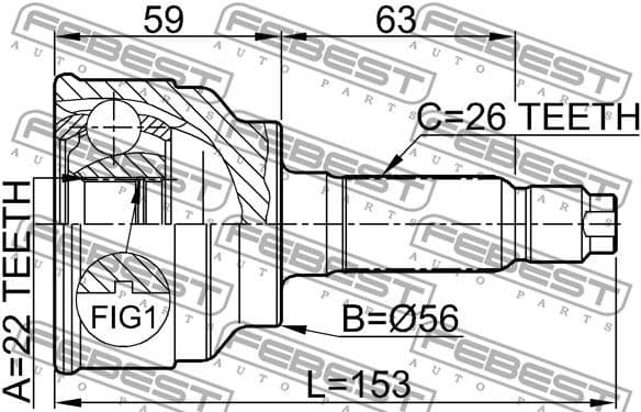 Joint Kit, drive shaft 0510-024 - image 2