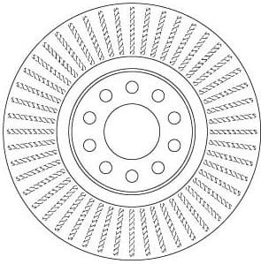 Brake Disc TRW SINGLE DF6742S - image 4