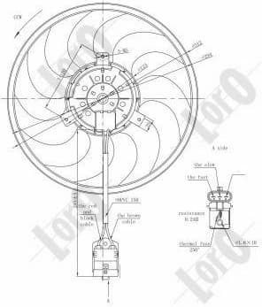 Fan, engine cooling LORO 037-014-0022 - image 3