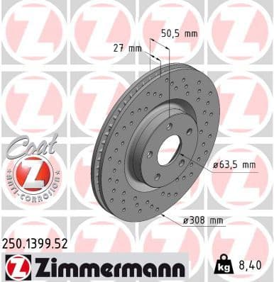 Brake Disc SPORT BRAKE DISC Z 250.1399.52