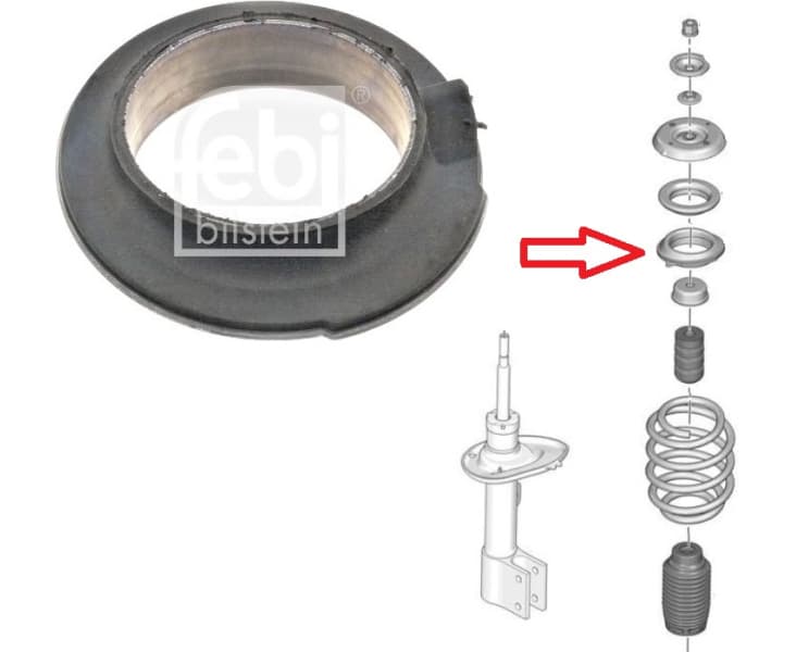Shock absorber mounting front 47577