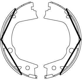 Brake Shoe Set, parking brake GS8859 - image 2