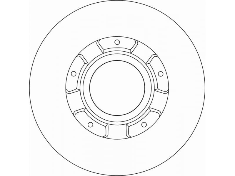 Brake Disc TRW SINGLE DF6963S - image 2
