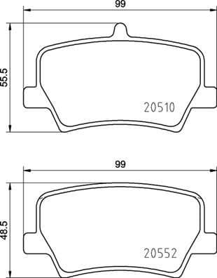 Brake Pad Set, disc brake PRIME LINE P86032