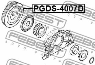 Belt Pulley, crankshaft PGDS-4007D - image 2