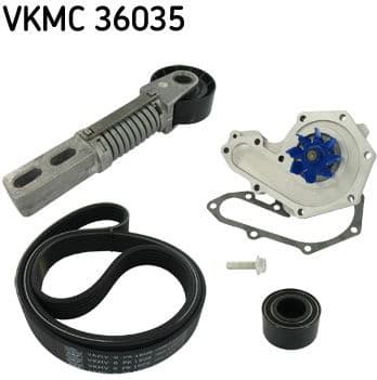 Water Pump + V-ribbed Belt Kit VKMC 36035 - image 2